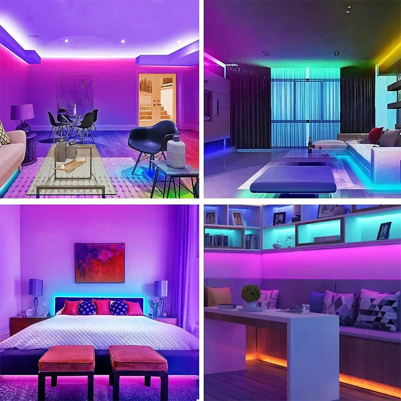 Fita LED RGB USB com Comando e Bluetooth
