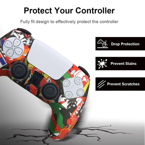 Capa de Silicone de Alta Proteção para Comando PS5